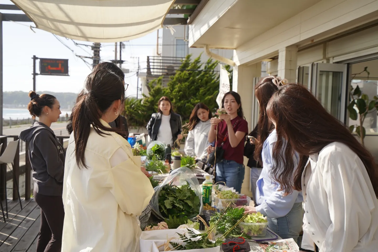 ワークショップで貸切の午後💐