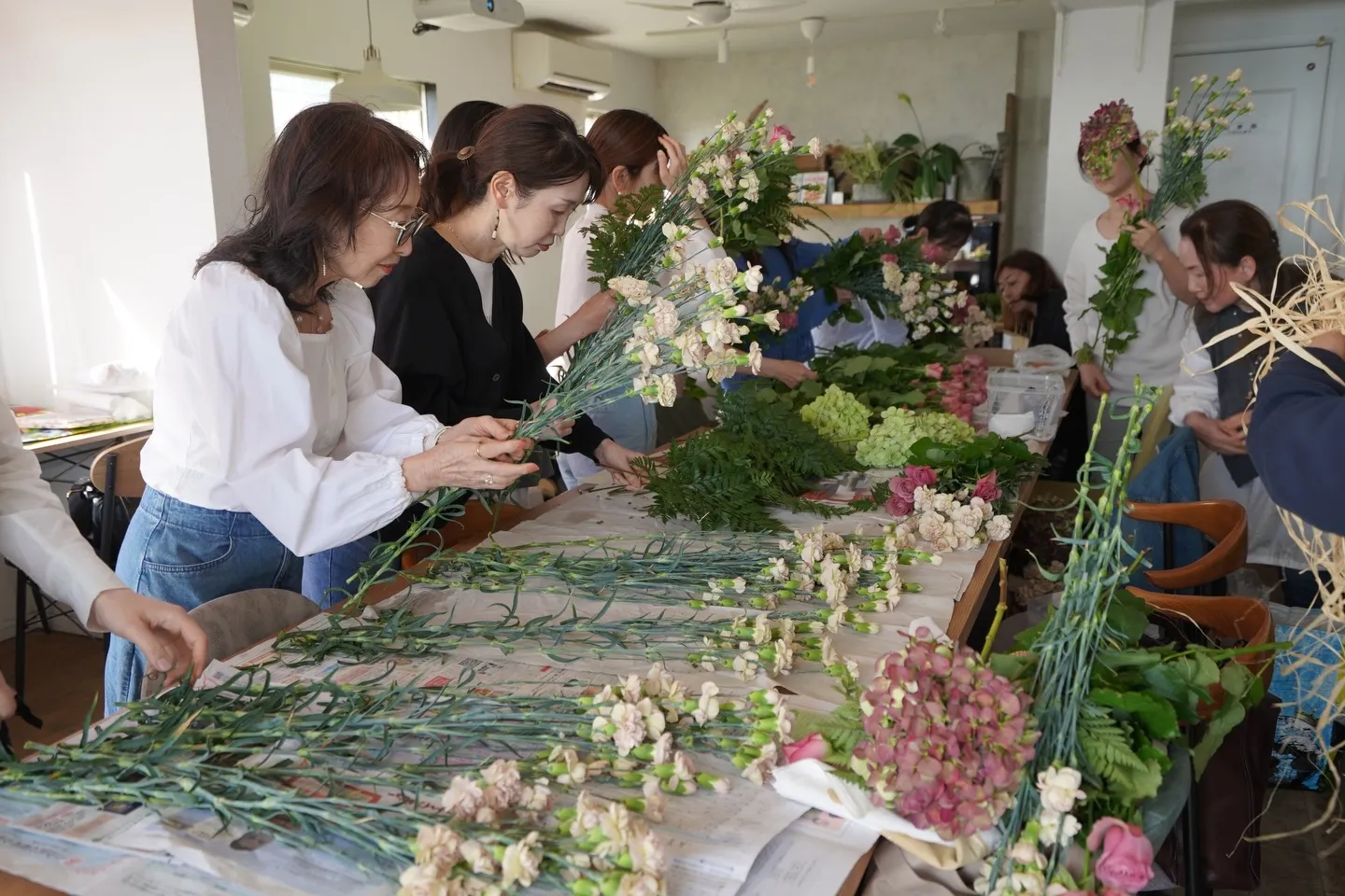 ワークショップで貸切の午後💐